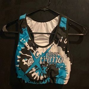 Cheer extreme tye dye sports bra